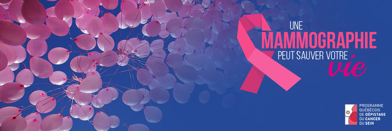 bannière du programme Québécois de dépistage du cancer du sein